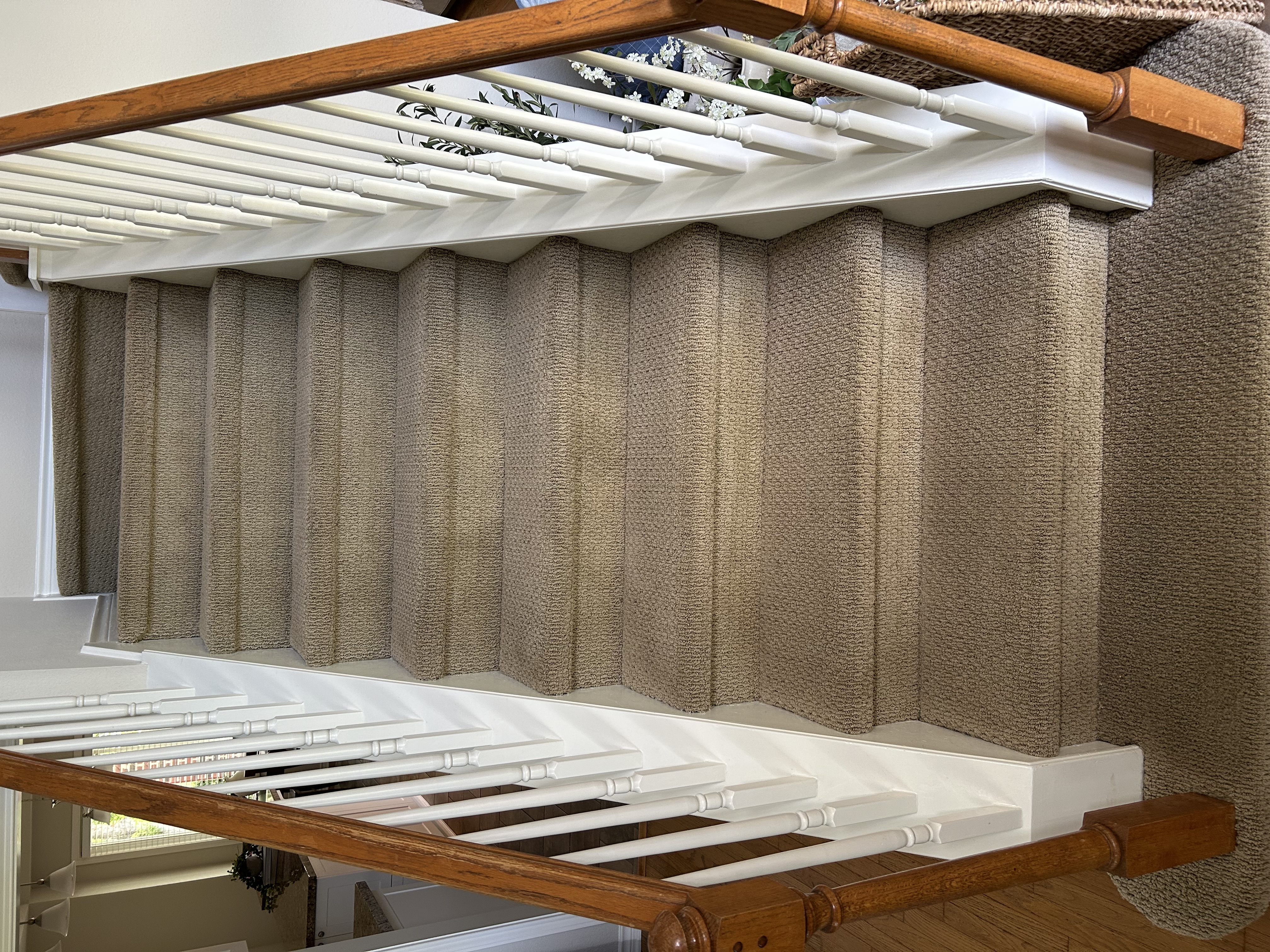 Close-up view of professionally cleaned carpet fibers in Austin Texas showing deep cleaning results